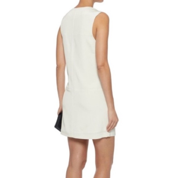 T Alexander Wang Zip Front Mini Dress 0 White - Picture 2 of 11